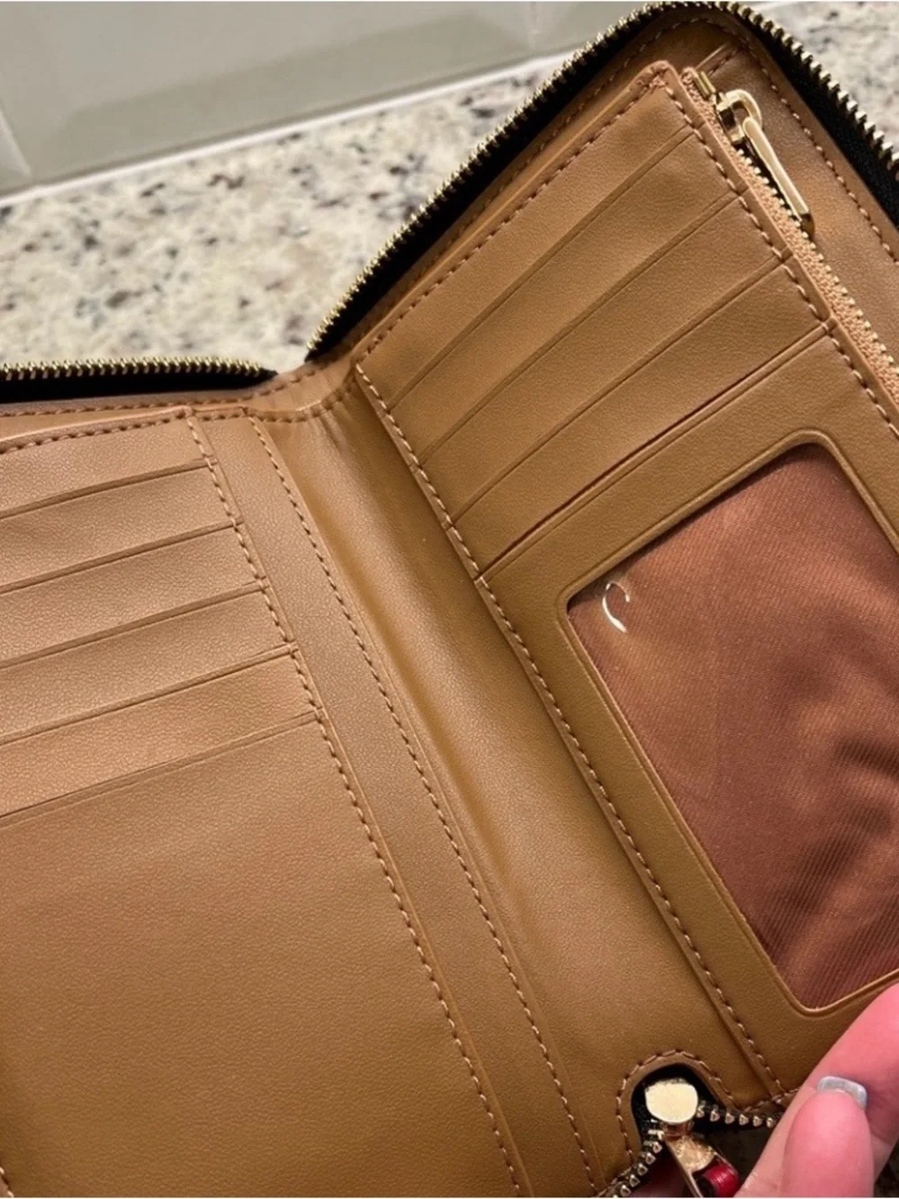 Coach Jacquard Zip Around Closure Wallet (NWOT)